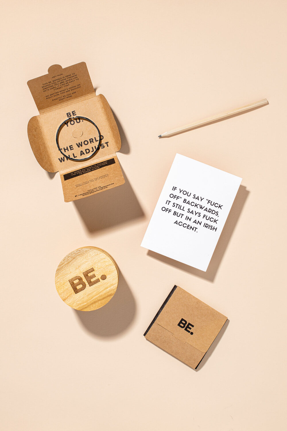BE. Bangles packaging — it's the little things in life.